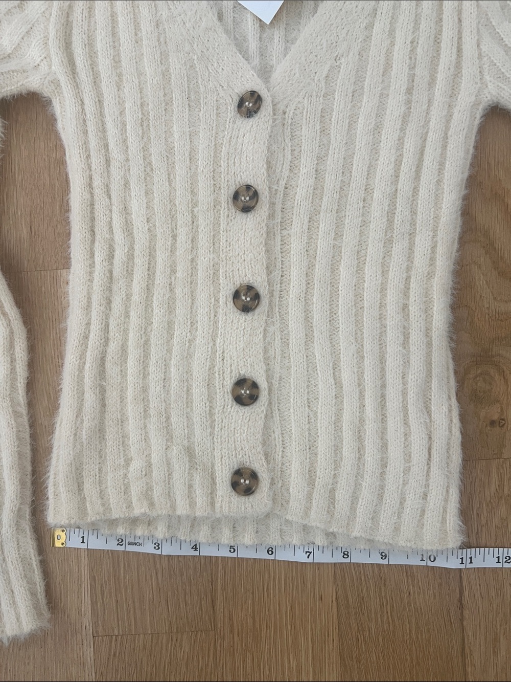 White Fawn (from Tilly’s) Cream Button Up Sweater - Picture 8 of 8
